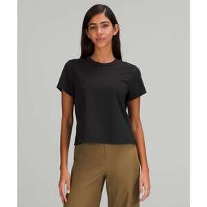 Lululemon Classic-Fit Cotton-Blend T-Shirt, Black, Size 6